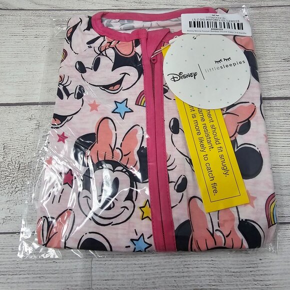 NIB Little Sleepies Disney Minnie Forever Zippy Size 3-6 months - Picture 1 of 3